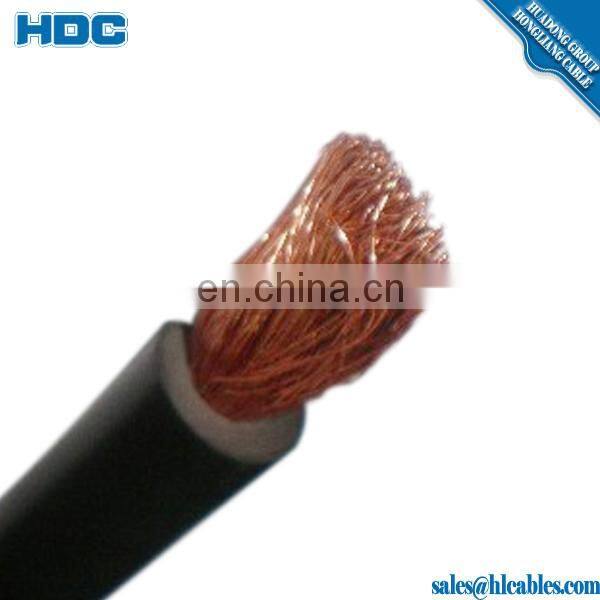 Flexible Copper Rubber DC Cables Welding cable 25MM