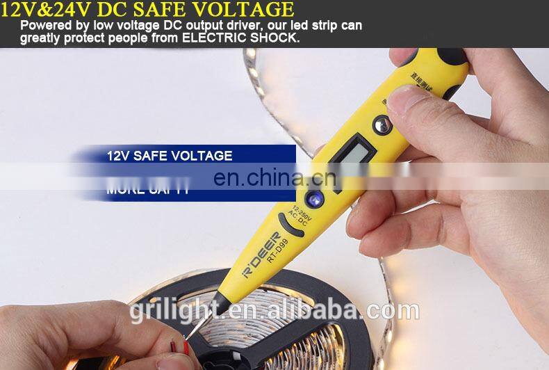 high bright smd 3014 led chip 240leds per meter m light led strip with specifications