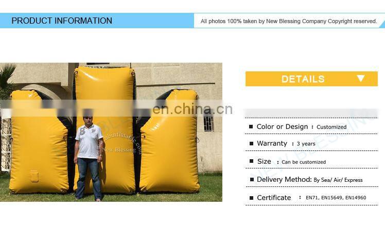 Custom Outdoor Training Shooting Target Archery Game Inflatable Paintball Bunkers