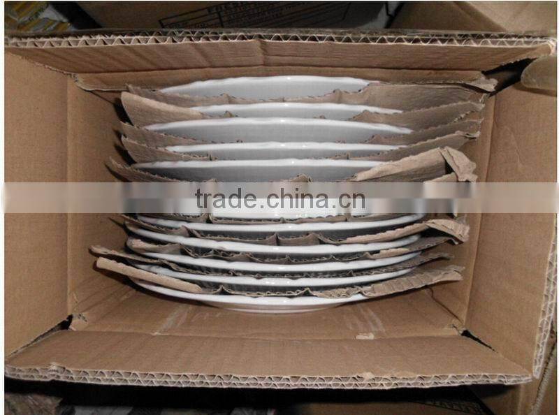 2015 high quality new Custom Logo Ceramic Pizza Plate