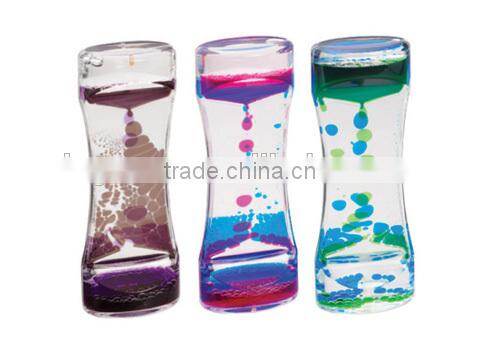 Promotional Gifts Sand Timer Hourglass, Liquid Oil Hourglass