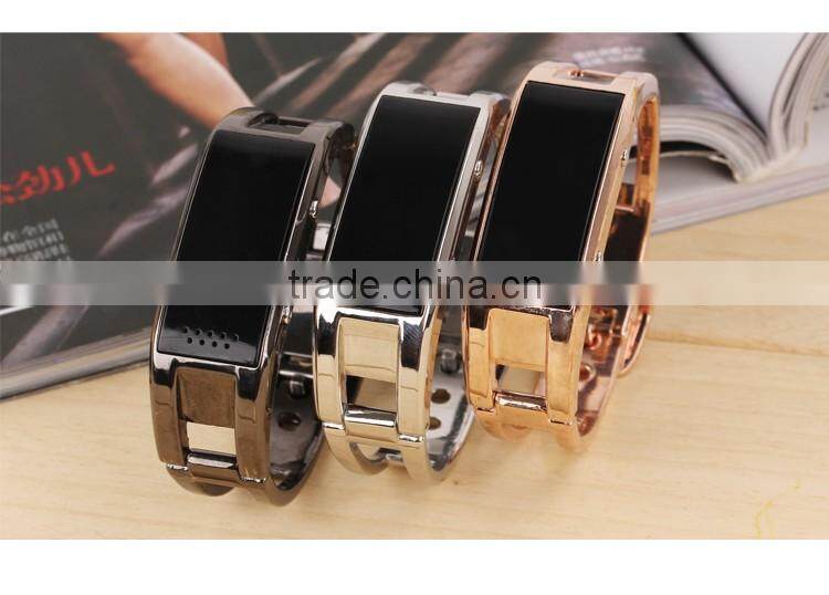 Stainless Steel OLED screen metal band D8 smart watch smart bracelet