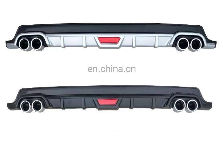 car exterior parts front lip splitter front bumper lip body kit for Corolla 14-18 rear diffuser spolier