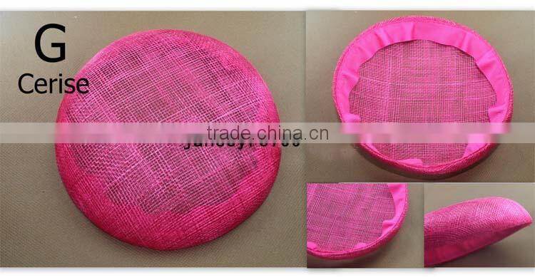 Wholesale 20cm Black Base Millinery Sinamay Hat Fascinator Base