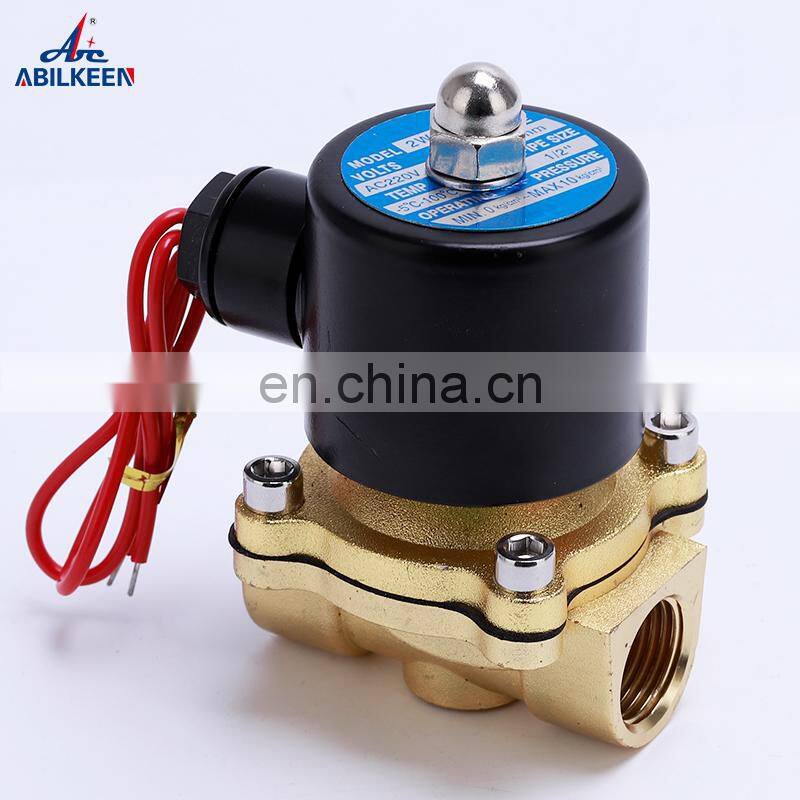 2W160-15 Normally Closed Type Direct Acting Electric Brass Solenoid Valve Price Water/Air Solenoid Valve