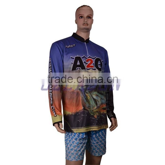 Custom blank dry fit shirts wholesale high quality fishing jersey