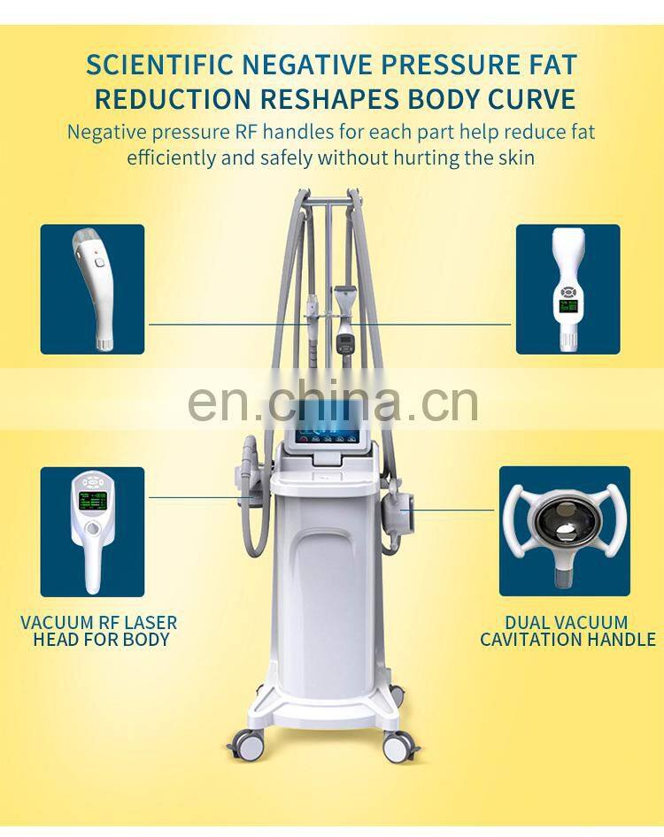 RF Vacuum Cavitation Comprehensive Body Shaping Machine Weight Loss Laser Firming Skin Wrinkles Removal Body Slimming Instrument