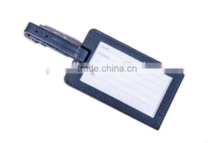 colorful rectangle genuine leather airplane luggage tags travel luggage accessories