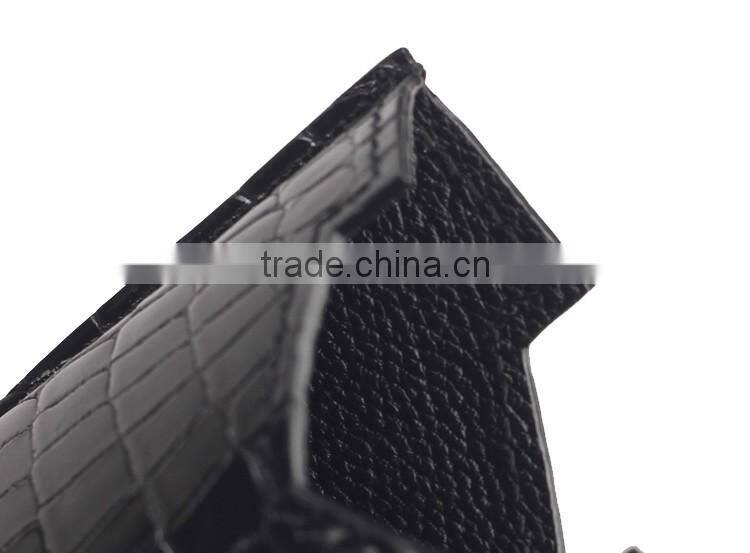 luxury crocodile leather mobile phone pouch cell phone case phone holder bag for iphone