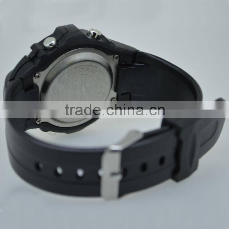 minimalist sport digital plastic watch with PU band