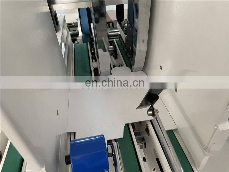 UFG800B Automatic Anti-heat Hot Coffee Insulated Paper Cup Carton Sleeve Fan Folder Gluer Making Machine