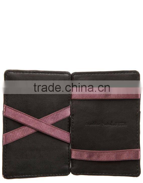 Leahter magic wallet PU magic wallet PVC magic wallet