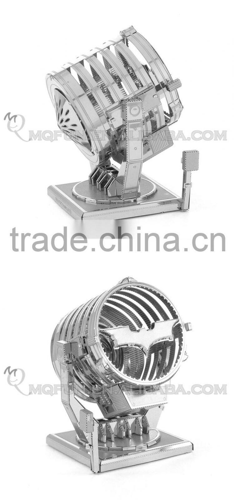 Piece Fun 3D Metal Puzzle marvel the avenger super hero BATMAN V SUPERMAN BATMOBILE BAT-SIGNAL Adult DIY model educational toy