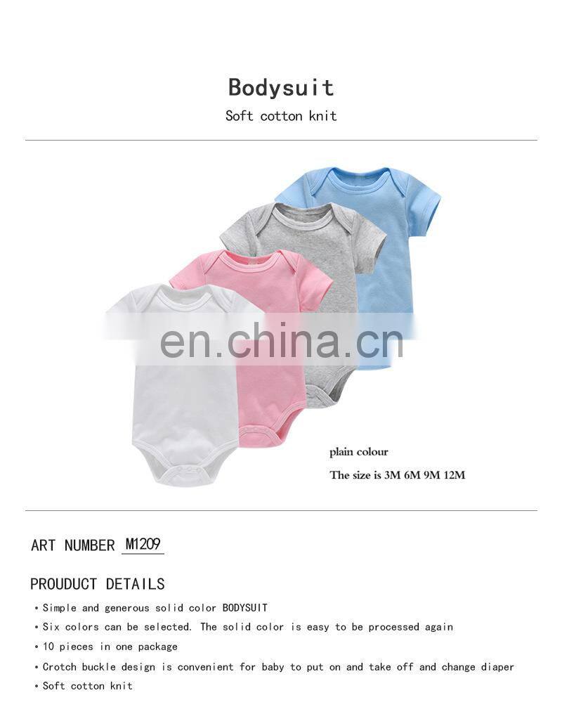Infant Clothing Short Sleeve Cotton Baby Romper
