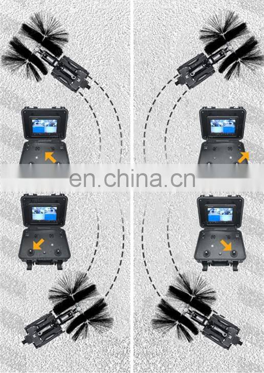 Nylon Brush Sweeping Cleaning Duct Machine