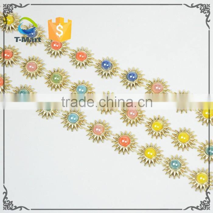 Multi color plastic trimming with wholesale price for lady shoes