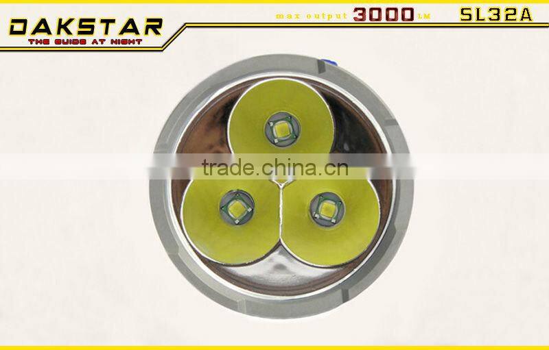 DAKSTAR SL32A XML U2 3000LM 18650 Aluminum CREE Rechargeable High Power Search Superbright Strong Light Torch