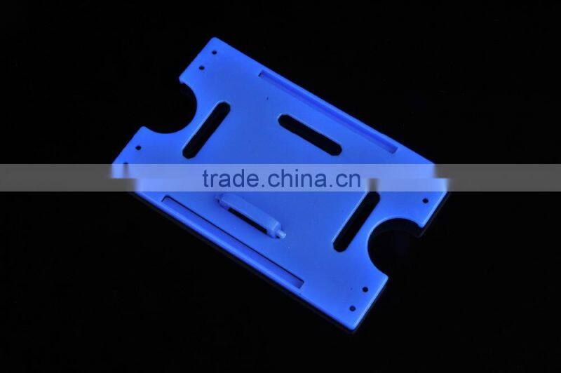 Colorful hard id card holder,plastic id badge holder name badge holder