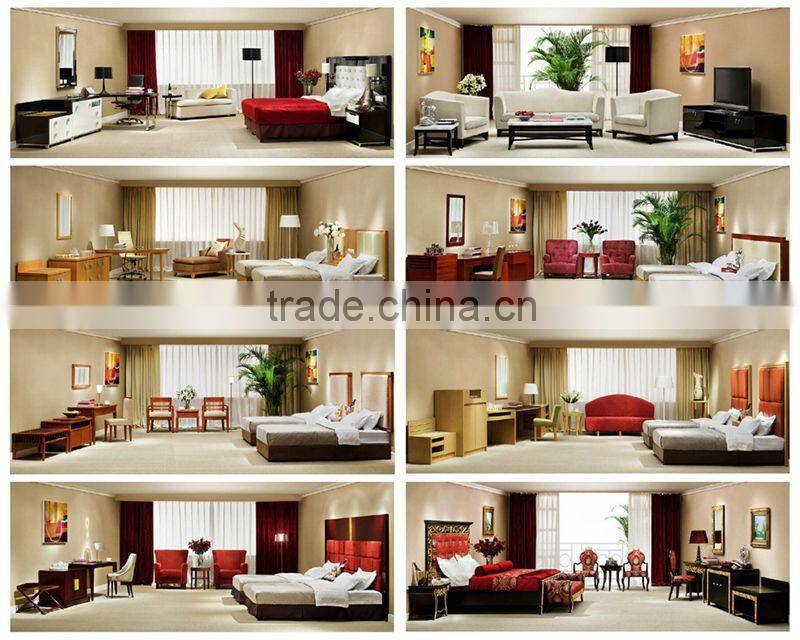 2015 China manufacturer new hotel bed room furniture hotel room set hotel bed