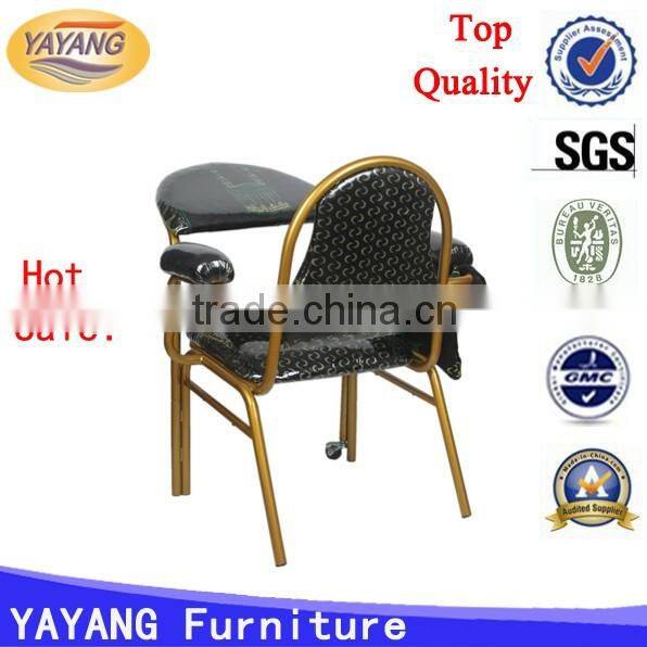 2014 cheap iron green pulpit padded used stackable church muslim prayer chair for sale