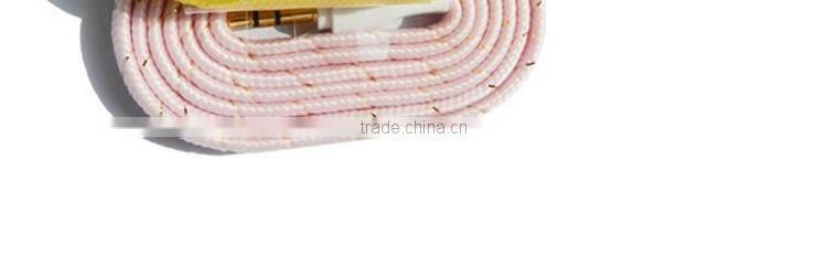 new products 2016 Quality nylon braided Aux cable 3.5mm male male colorful audio cable bulk buy from china
