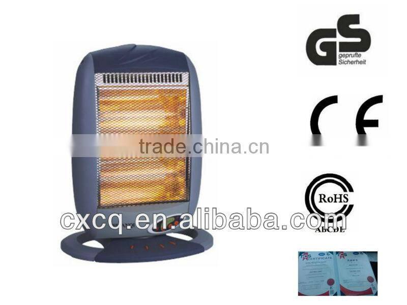 ningbo 3heat halogen heater 1200W 800W 400W with remote control portable electric halogen heaters for homes