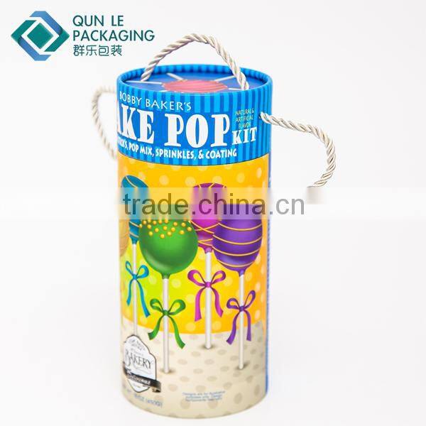 2016 New Design Round Cardboard Sock Gift Boxes with Lid