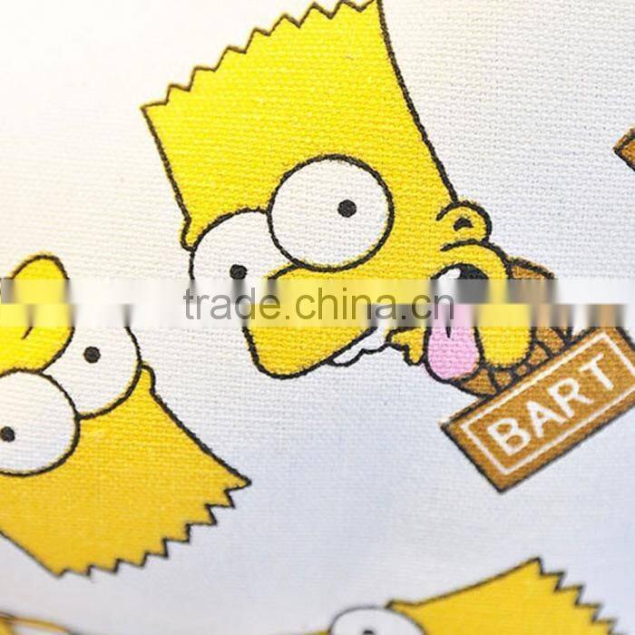 Cartoon School Shoulder Bag Simpson Printting Backpacks Canvas for Girls/Boys
