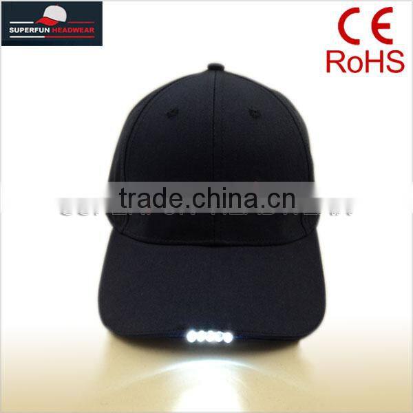 2014 new style 100% cotton sport caps LED