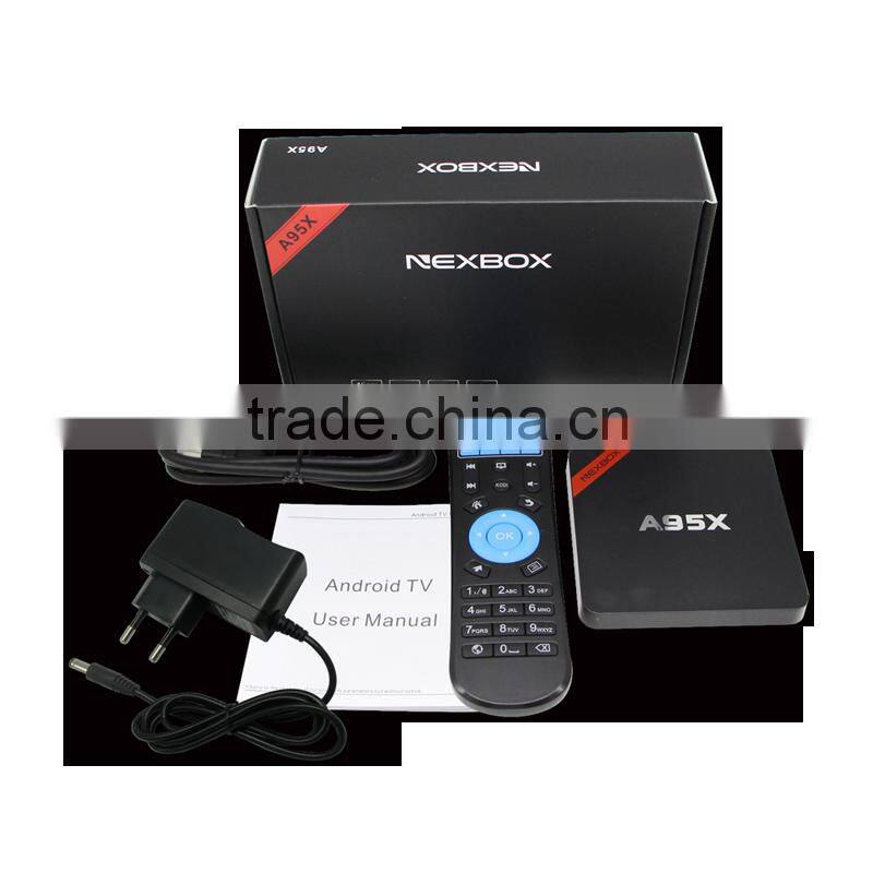 Vensmile A95X Amlogic S905X Android 6.0 Quad Core Kodi 16.0 4K best selling tv box wholesale android smart tv set top box