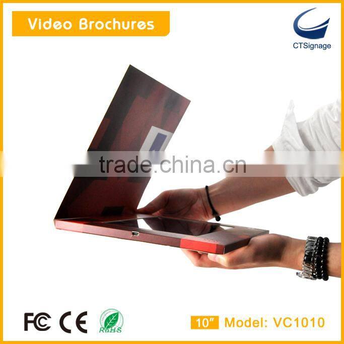 10.1''lcd video brochre card,business card for promotion