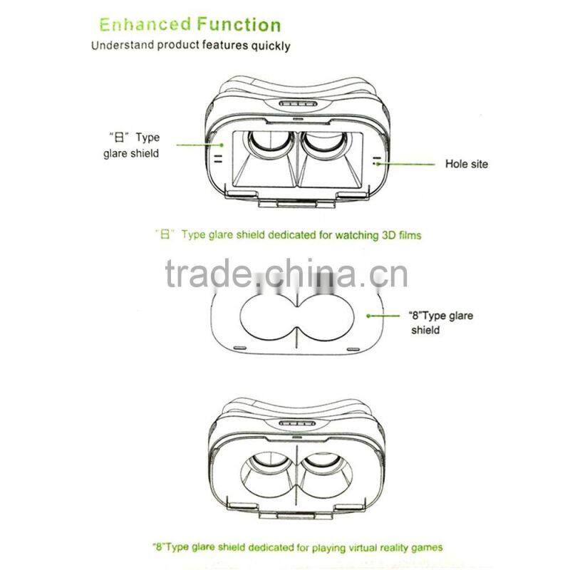 3d vr, vr case,vr box for Android and ios smart phones
