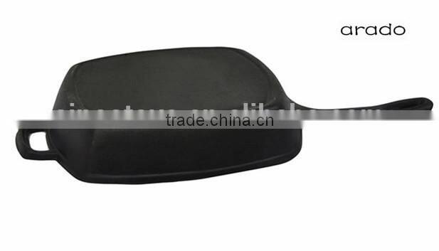 pre-seasoned cast iron cookware non-stick rectangular grill pan