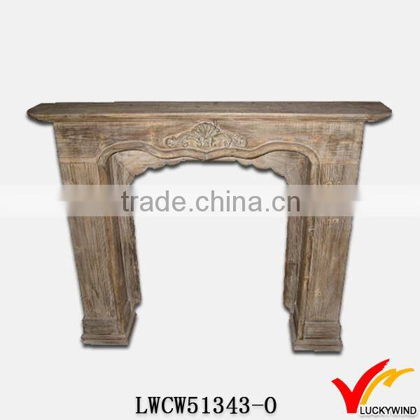 french burning freestanding wood fireplace