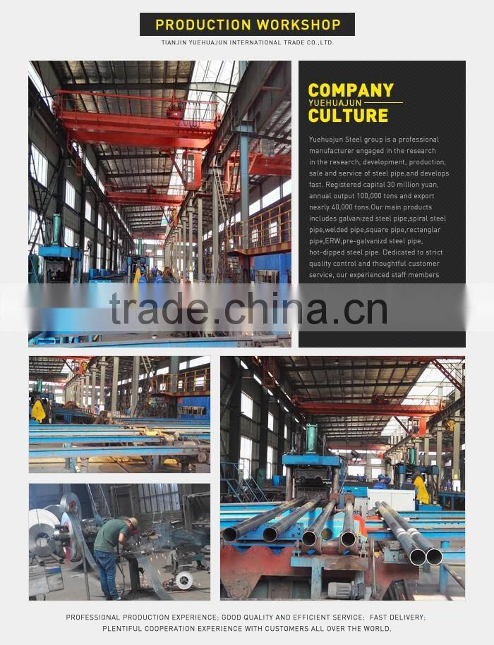 Tianjin Yuehuajun TSX_G3048 galvanized steel pipe for greenhouse frame