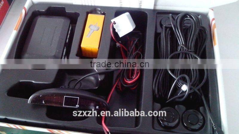 LED Wireless Car Parking Sensor Backup Reverse Rear View Radar Alert Alarm System with 4 Sensors.