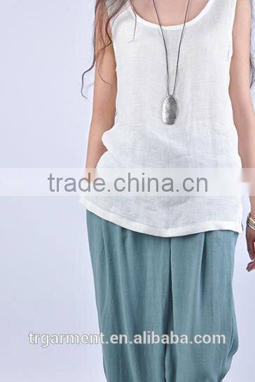 linen tank top stock tank top guangzhou garment factory