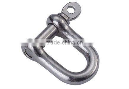 Manufacturer Price Galvanized European Type Dee Drop Forged D Shackle 4-25mm in China rigging hardware