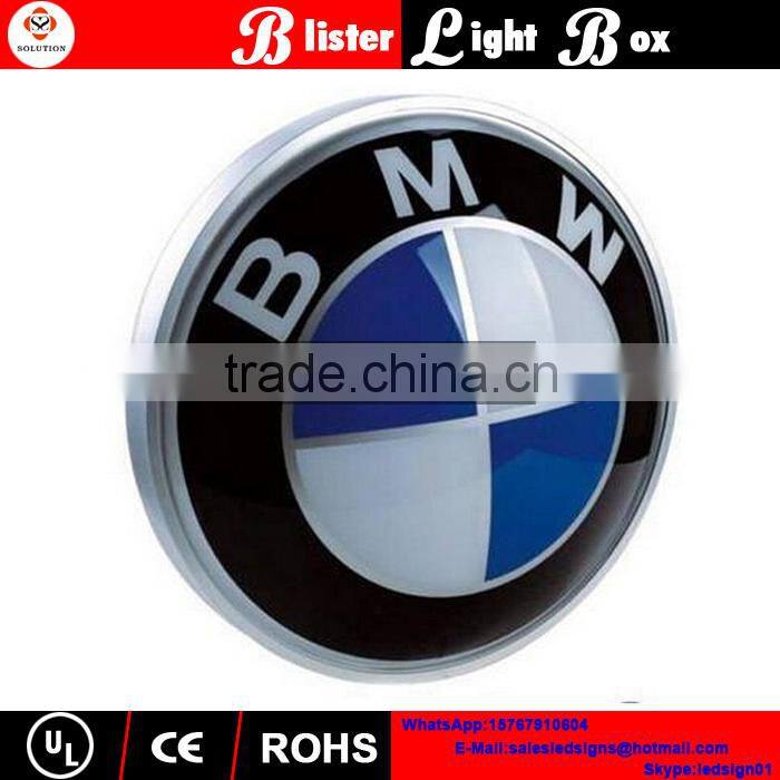 Super bright outdoor advertising round fabric sucked acrylic box