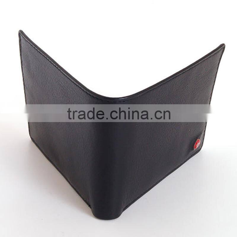 Mens leather bifold wallet coin pocket purse rfid wallet men