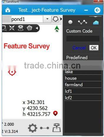 CHC RTK survey software LandStar6.0 Point survey Land survey