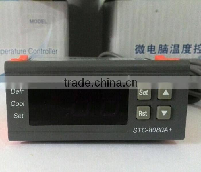 Refrigeration Automatic Defrost Timer Digital Display Microcomputer Temperature Controller STC-8080A+ With Sensor