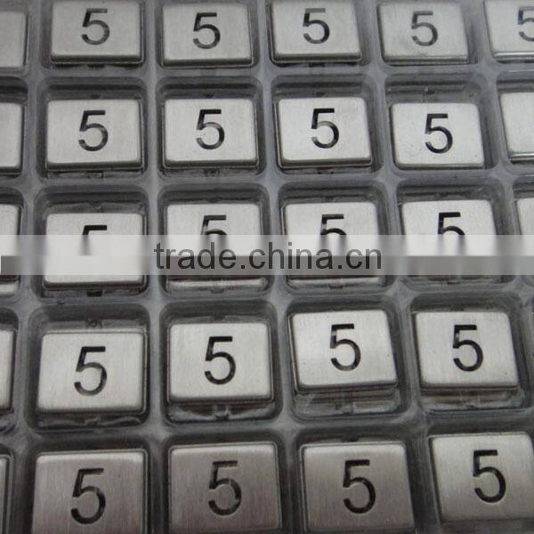 stainless steel 12 keys keypad