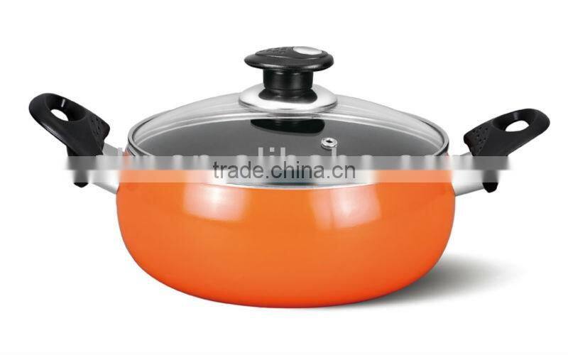 2016 Aluminum Non-stick cookware bakelite stock pot cooking pots casserole