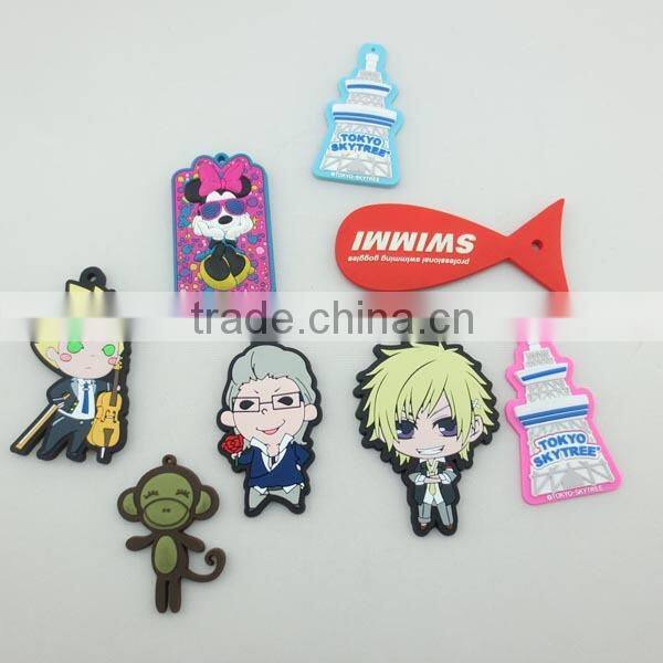 Silicone bag tag,cartoon bag tag,gummy bag tag