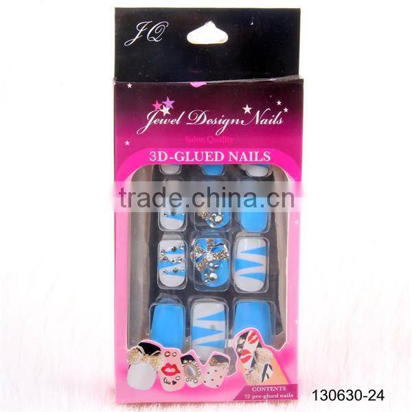 2016 newest hot selling Jewelry nail art tips, 3D nail, ABS false nail tips