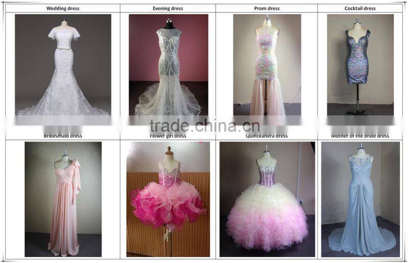 NC920 Delicate Beaded See Through Top 2014 Sexy Side Slit Prom Dress