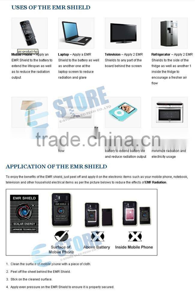 Anion Quantum Shield EMR Bio Energy Saver Sticker