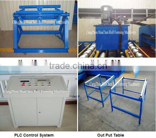 V angle roof sheet metal bending machine with punching