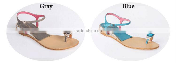 2014 fashion flat sandal for girls